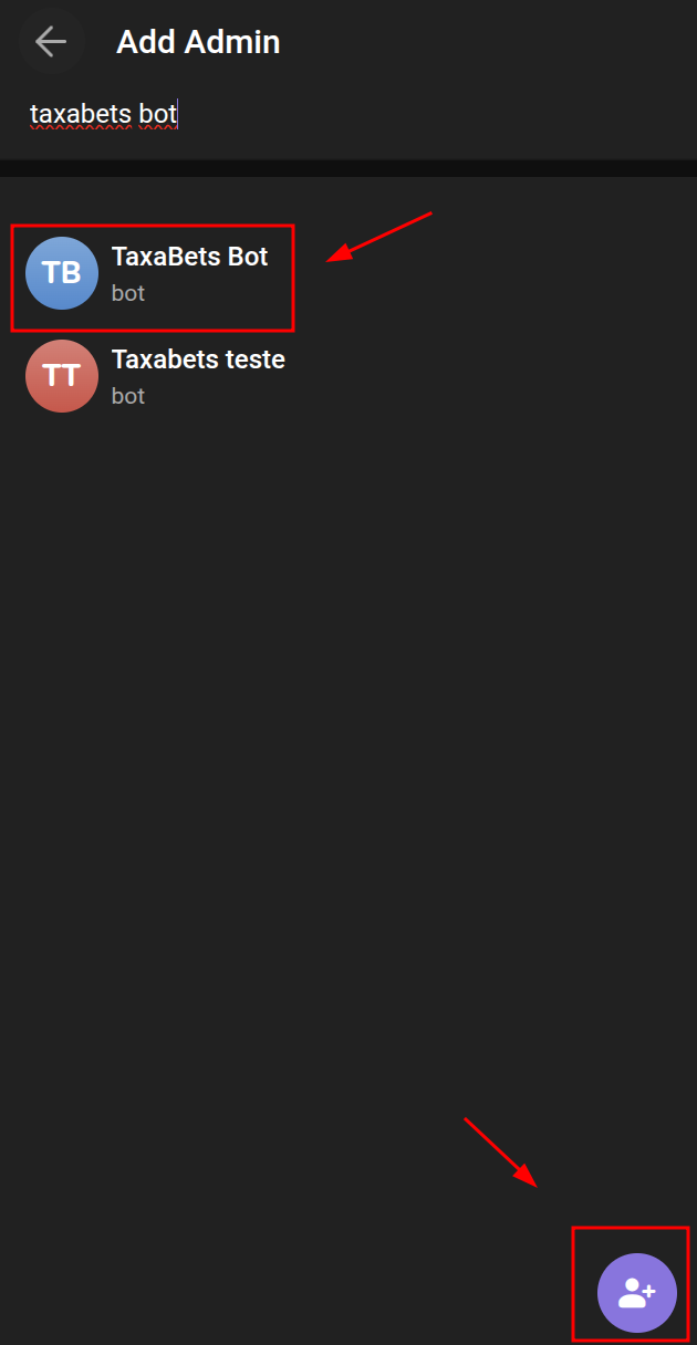 Finalizando a configuração do bot no canal.